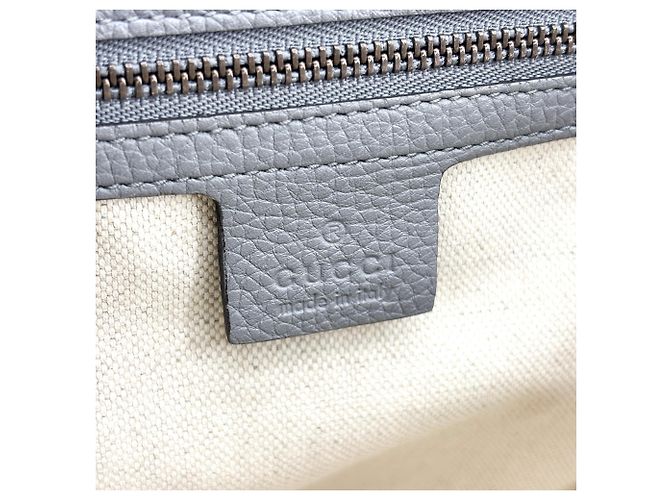 Gucci GG Marmont Top Handle Leather Medium Marrone - vista 6