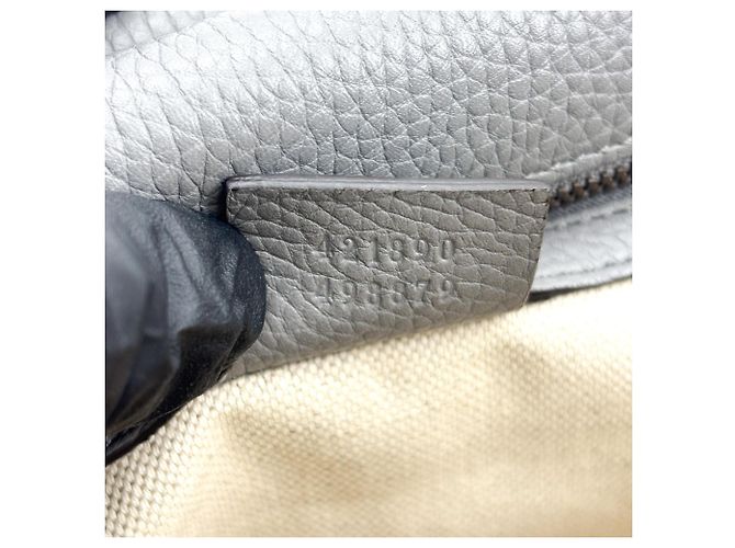Gucci GG Marmont Top Handle Leather Medium Marrone - vista 7