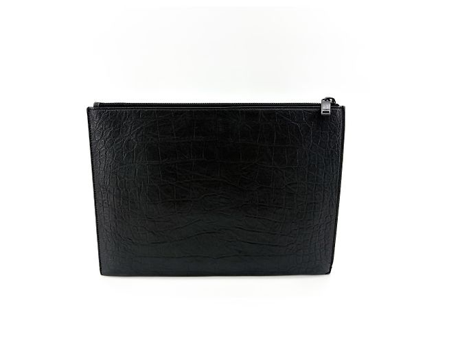 Autre Marque Saint Laurent Uptown Card Case Leather Black - view 3