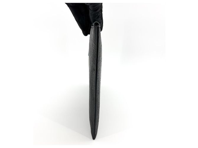 Autre Marque Saint Laurent Uptown Card Case Leather Black - view 4