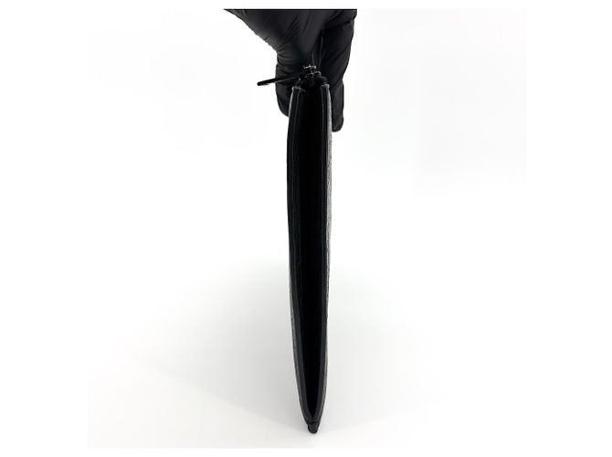 Autre Marque Saint Laurent Uptown Card Case Leather Black - view 5