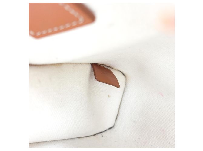 Céline Celine Vertical Cabas Canvas with Leather Small Beige - view 6