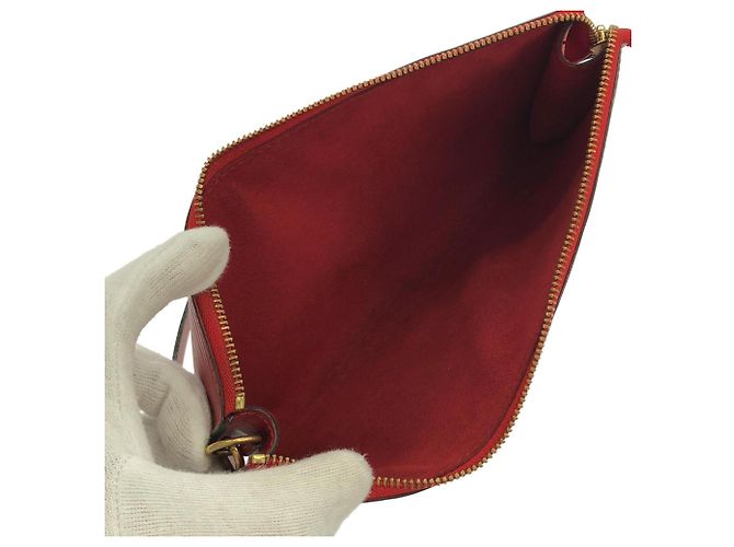 Louis Vuitton Epi Pochette Accessoires Rosso - vista 8