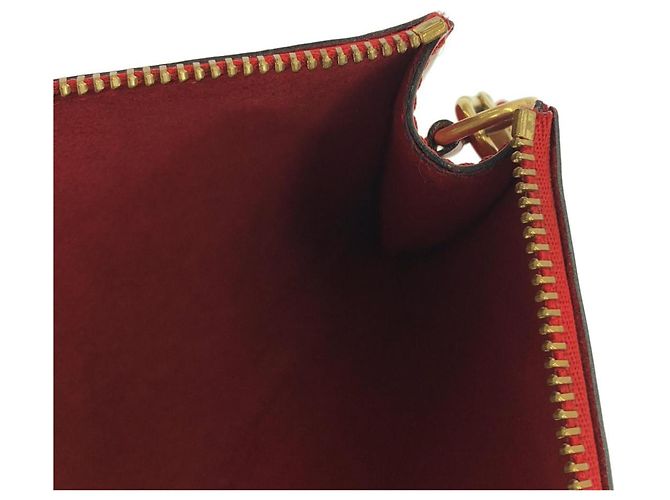 Louis Vuitton Epi Pochette Accessoires Rosso - vista 9