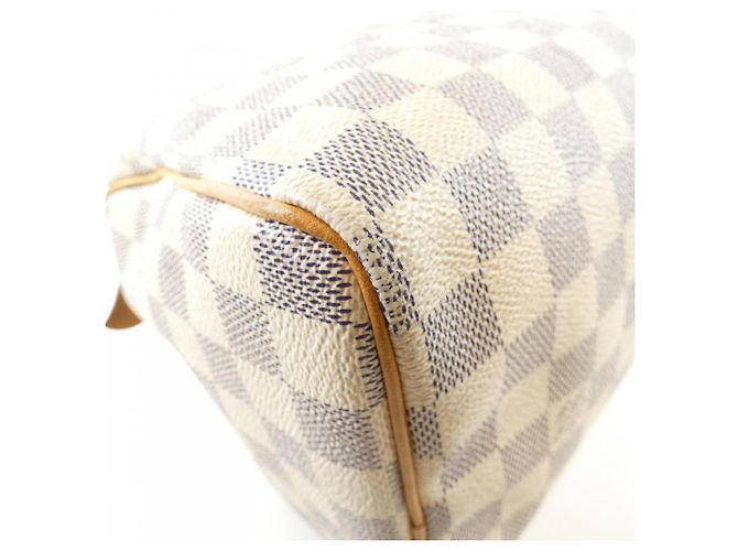 Borsa Boston Louis Vuitton Damier Azur Speedy 25cm Blu - vista 2
