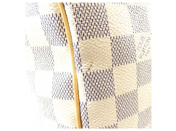 Borsa Boston Louis Vuitton Damier Azur Speedy 25cm Blu - vista 5