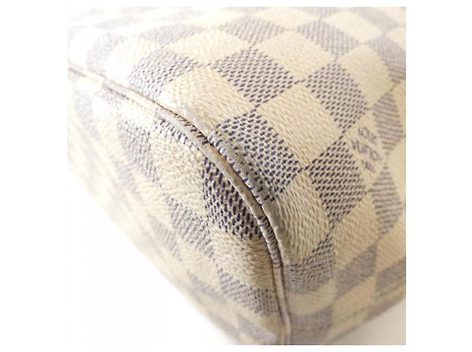 Louis Vuitton Damier Azur Neverfull MM Handtasche Blau - Ansicht 2