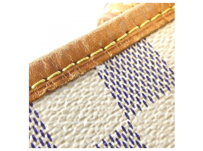 Louis Vuitton Damier Azur Neverfull MM Handtasche Blau - Ansicht 3