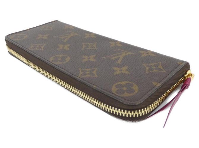 Louis Vuitton Monogram Portefeuille Clemence Wallet Braun Fuschia - Ansicht 2