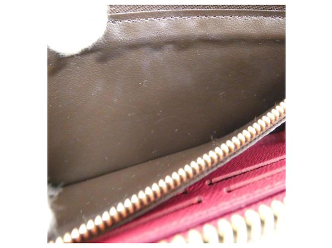 Louis Vuitton Monogram Portefeuille Clemence Wallet Braun Fuschia - Ansicht 7
