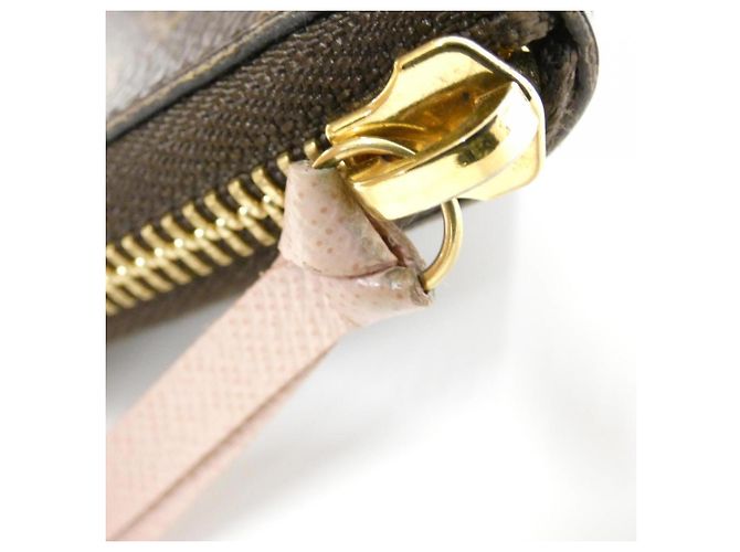 Cartera Clemence Monograma Louis Vuitton Castaño Rosa - vista 4