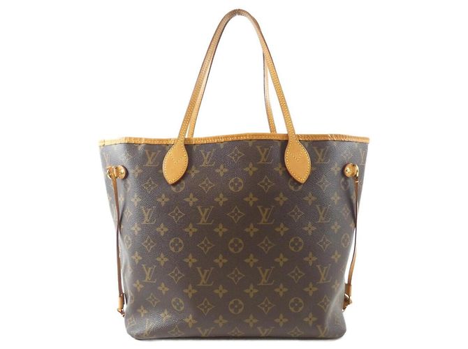 Louis Vuitton Monogram V Neverfull MM Handtasche Braun Rot - Ansicht 2