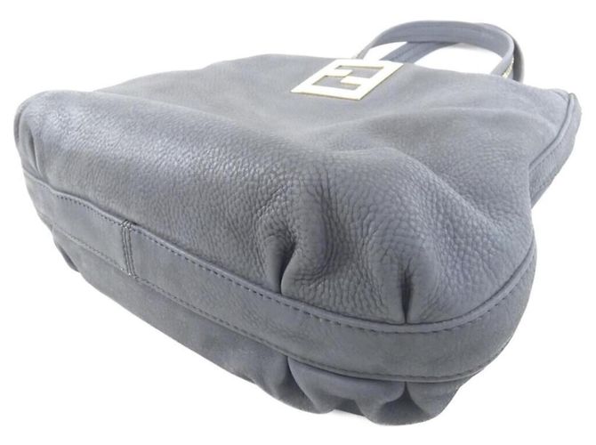 Borsa a mano in pelle nubuck Fendi Marrone - vista 3