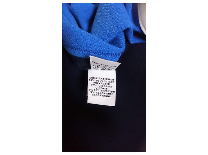 Mini gonna bicolore Diane Von Furstenberg Sloane Bianco Blu Blu navy - vista 10