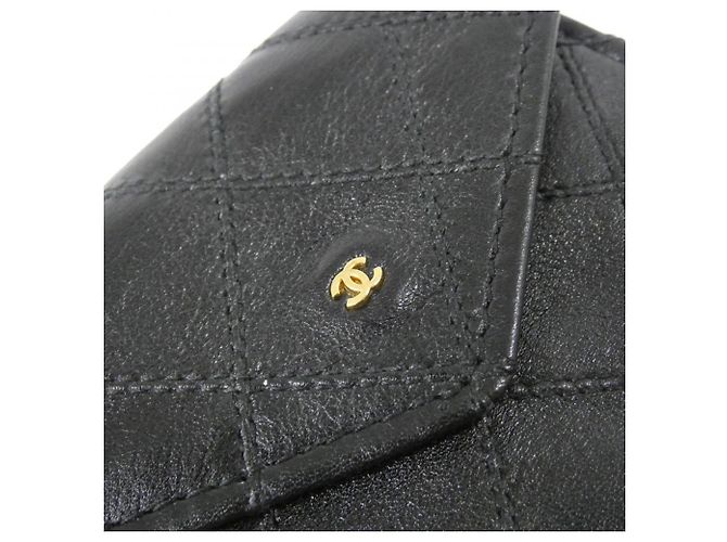 Monedero Chanel de piel negra Negro - vista 3