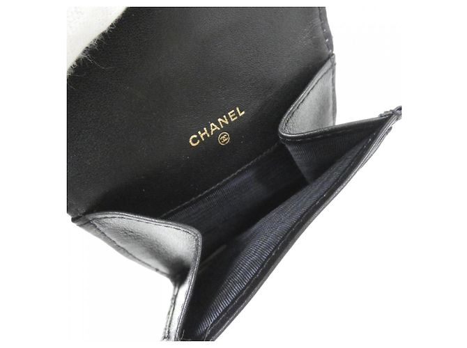 Monedero Chanel de piel negra Negro - vista 5