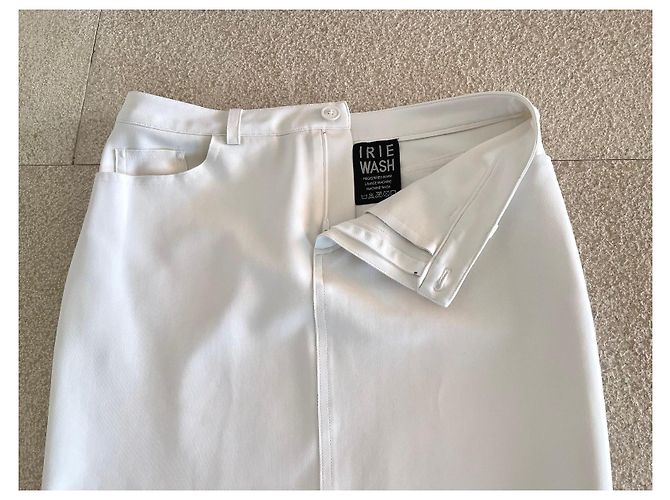 Autre Marque IRIÉ Wash weißer Bleistiftrock Größe 38-40 - Ansicht 6