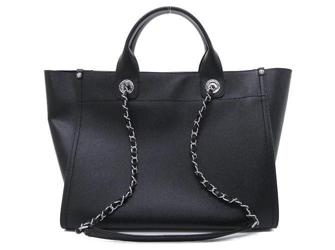 Borsa Chanel Deauville Line 57069 Nero - vista 2