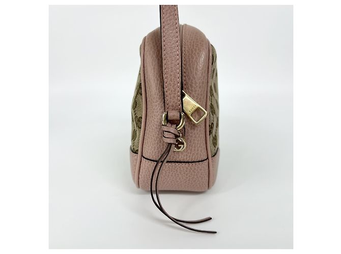 Gucci Bree Disco GG Canvas Mini mit Leder Braun - Ansicht 3