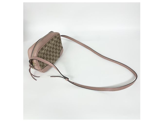 Gucci Bree Disco GG Canvas Mini mit Leder Braun - Ansicht 6