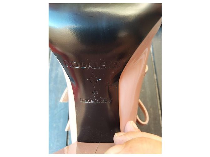Décolleté Nodaleto Babies 90 Bulla Patent Rose Rosa - vista 5