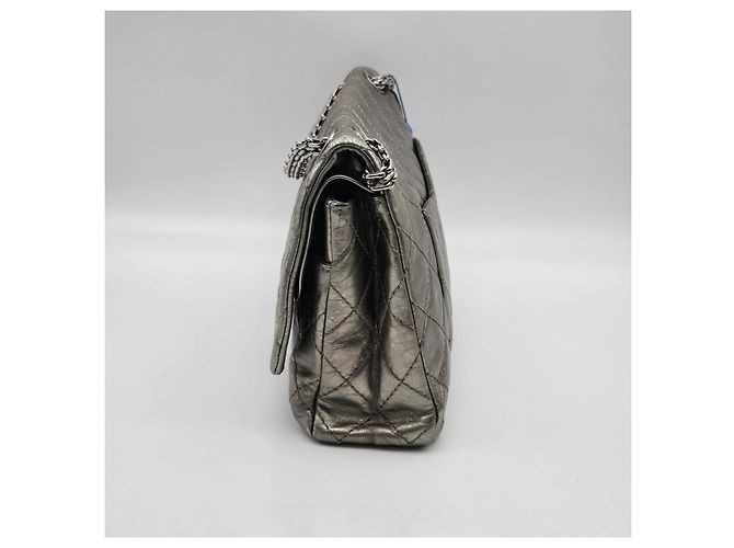Chanel Reissue 2.55 Borsa in Pelle Matelassé Metallica 28 Metallico - vista 7