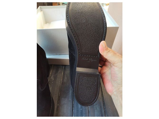 Robert Clergerie Stivali Clergerie AGN Vel Stretch in suede nero - vista 5