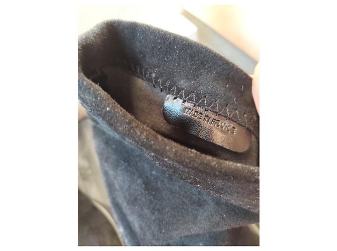 Robert Clergerie Stivali Clergerie AGN Vel Stretch in suede nero - vista 6