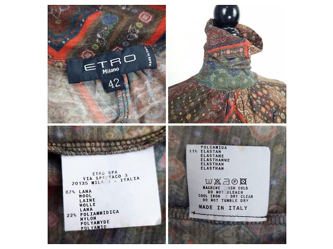 Etro Paisley-Print Kleid Multicolour Mehrfarben - Ansicht 11