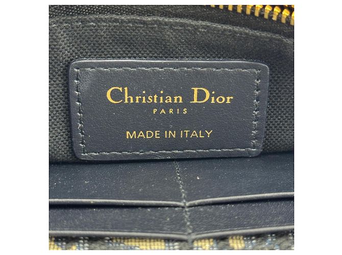 Christian Dior 30 Montaigne 2-in-1 Oblique Canvas Blu navy - vista 6