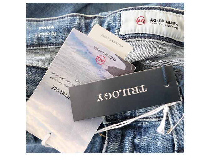 Autre Marque Jeans cigarette AG Prima 9 Years Trilogy Azul - vista 3