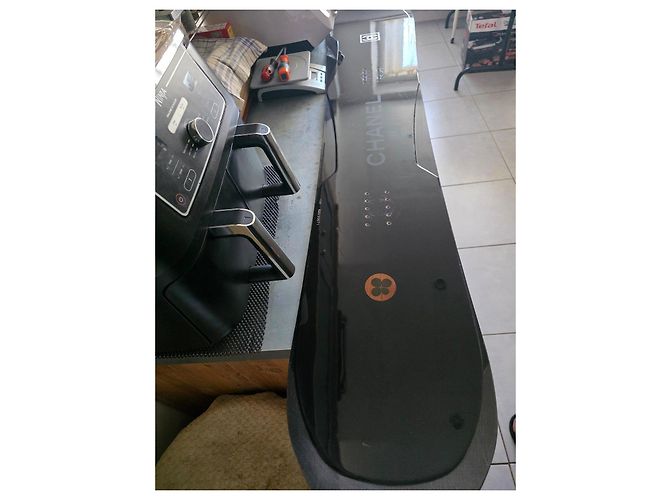 Chanel Black Snowboard with Bindings - view 14
