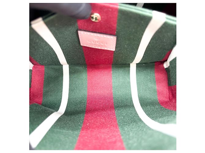 Borsa a secchiello Gucci GG Emblem GG Coated Canvas Rosa - view 4
