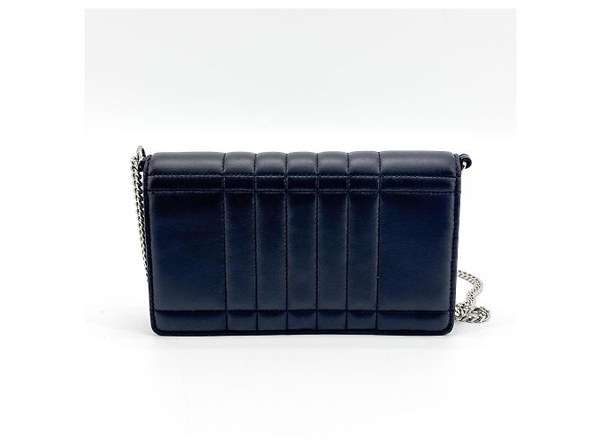 Burberry Lola Quilted Lambskin Small Blu navy - vista 2