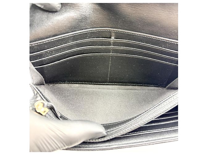 Chanel Boy Flap Quilted Caviar Long Negro - vista 5