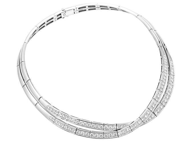 Van Cleef & Arpels Halskette, "Avignon", Weißgold, Diamanten. - Ansicht 2