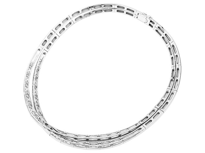 Van Cleef & Arpels Halskette, "Avignon", Weißgold, Diamanten. - Ansicht 4