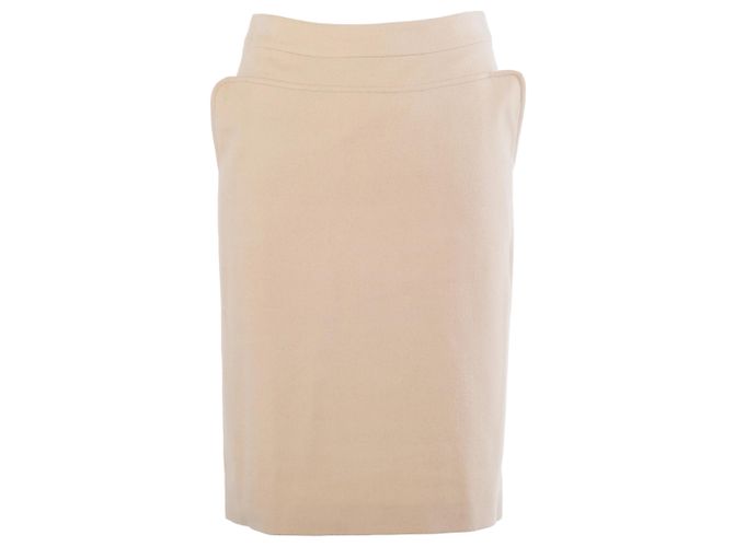 Conjunto de Casaco e Saia La Perla Openspace Beige em Lã Virgem e Cachemir Cru - vista 11