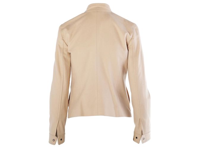 Conjunto de Casaco e Saia La Perla Openspace Beige em Lã Virgem e Cachemir Cru - vista 3