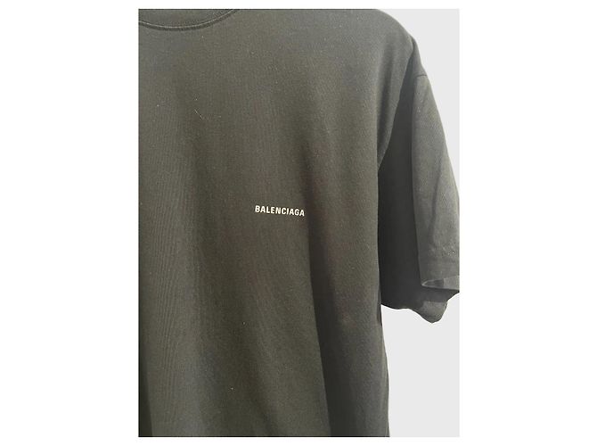 T-shirt Balenciaga Nera T.M Nero - vista 2