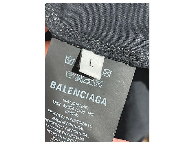 Camiseta Balenciaga negra Track T.L - vista 6