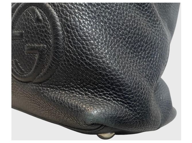 Borsa tote Gucci Soho in pelle nera Nero - vista 5
