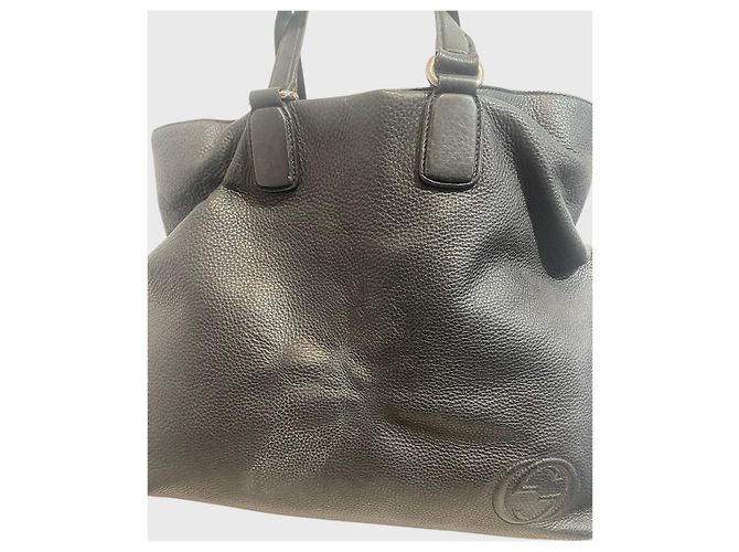 Borsa tote Gucci Soho in pelle nera Nero - vista 6
