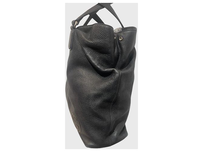 Borsa tote Gucci Soho in pelle nera Nero - vista 7