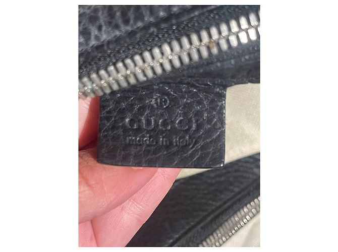 Borsa tote Gucci Soho in pelle nera Nero - vista 8