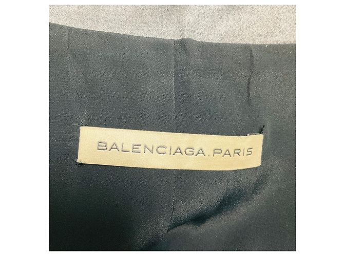 Balenciaga Grey Two Button Wool Blazer Jacket - view 4