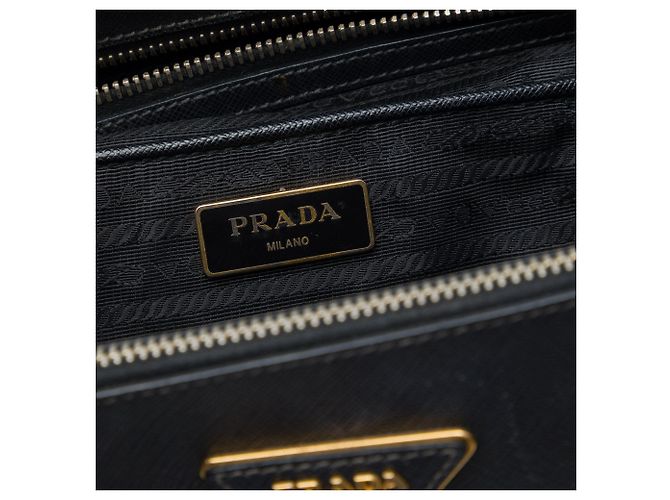 Bolso Prada Medium Saffiano Lux Galleria Double Zip Negro - vista 5