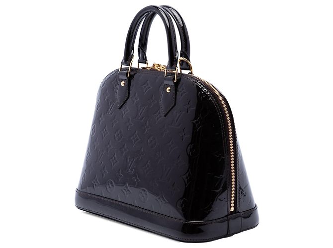 Borsa Louis Vuitton Monogram Vernis Alma PM Purple Porpora - vista 2
