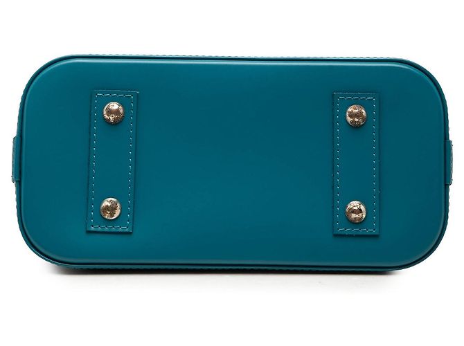 Borsa Louis Vuitton Alma BB in pelle Epi blu - Ansicht 3