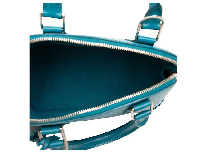 Borsa Louis Vuitton Alma BB in pelle Epi blu - Ansicht 4